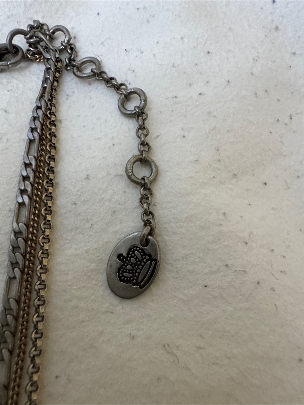 Juicy Couture Silver Tone Layered Heart Pendant Necklace - Picture 8 of 11